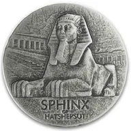 5 Unzen Silbermünze Republic of Tschad Sphinx of Hatshepsut 2019