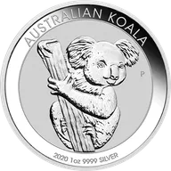 1 Unze Silbermünze Australien Koala 2020