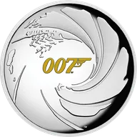 1 Unze Silbermünze Tuvalu James Bond 007 - 2020 - polierte Platte - High Relief