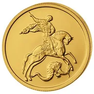 1/4 Unze Goldmünze 50 Rubel St. Georg Drachentöter 2018