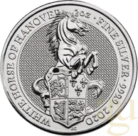 2 Unzen Silbermünze Queens Beasts White Horse 2020