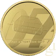 1/4 Unze Goldmünze Großbritannien James Bond 007 Pay Attention - 2020 polierte Platte
