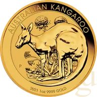 1 Unze Goldmünze Australien Känguru 2021