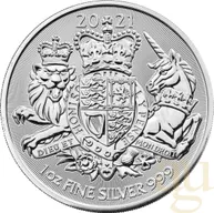 1 Unze Silbermünze Großbritannien Royal Arms 2021