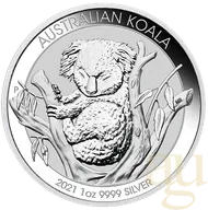 1 Unze Silbermünze Australien Koala 2021
