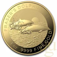 1 Unze Goldmünze Australien Fraser´s Dolphin - Borneo Delfin 2021