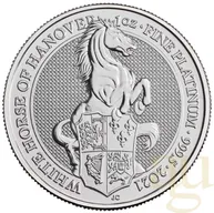 1 Unze Platinmünze Queens Beasts White Horse 2021