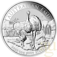 1 Unze Silbermünze Australien Emu 2021