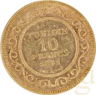 10 Francs Goldmünze Tunesien