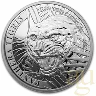 1 Unze Silbermünze Laos Tiger 2021