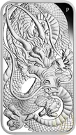 1 Unze Silbermünze Perth Mint Rectangular Dragon 2021 - polierte Platte