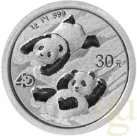 1 Gramm Platinmünze China Panda 2022