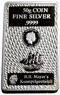 50 Gramm Silber Cook Islands Münzbarren