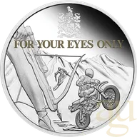 1 Unze Silbermünze Tuvalu - James Bond 007 - For Your Eyes Only 40th Anniversary 2021 - polierte Pla