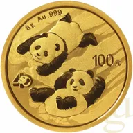 8 Gramm Goldmünze China Panda 2022