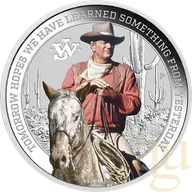 1 Unze Silbermünze Tuvalu - John Wayne 2022 coloriert