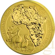 1 Unze Goldmünze Ruanda Pelikan 2022