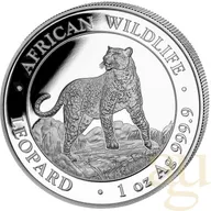 1 Unze Silbermünze Somalia African Wildlife Leopard 2022