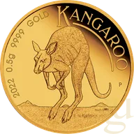 0,5 Gramm Goldmünze Australien Mini Känguru 2022