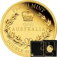 Double Australian Sovereign 2019 Goldmünze polierte Platte