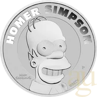 1 Unze Silbermünze Tuvalu The Simpsons - Homer Simpson 2022