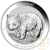 1 Unze Silbermünze Australien Wombat 2022