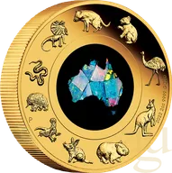 2 Unzen Goldmünze Australien Opal Great Southern Land 2022 proof