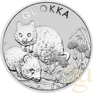 1 Unze Silbermünze Australien Quokka 2022