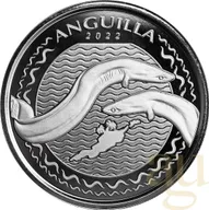 1 Unze Silbermünze EC8 Anguilla - Eel 2022