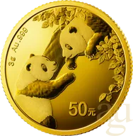 3 Gramm Goldmünze China Panda 2023