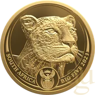 1 Unze Goldmünze Südafrika Big Five Leopard 2023 proof