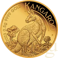 0,5 Gramm Goldmünze Australien Mini Känguru 2023