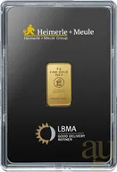 5 Gramm Goldbarren Heimerle + Meule