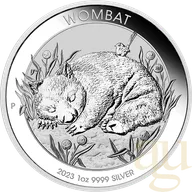 1 Unze Silbermünze Australien Wombat 2023