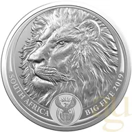 1 Unze Silbermünze Südafrika Big Five Löwe 2019