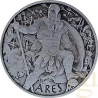 1 Unze Silbermünze Tuvalu - Gods of Olympus - Ares 2023 Antik Finish