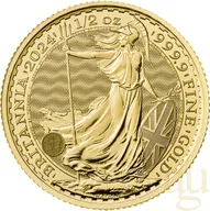 1/2 Unze Goldmünze Britannia 2024