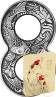 2 Unzen Silbermünze Australien Figure 8 Koi Fish 2019 Antik Finish