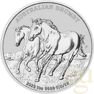 1 Unze Silbermünze Australien Brumby 2023