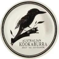 2 Unzen Silbermünze Australien Kookaburra 2003