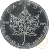 1 Unze Silbermünze Maple Leaf 1996