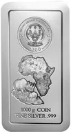 1 Kilogramm Silber Ruanda Münzbarren Nashorn 2012
