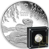 1/2 Unze Silbermünze Australien Lunar III Schlange 2025 - polierte Platte