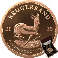 2 Unzen Goldmünze Krügerrand 2025 - polierte Platte
