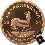 1/2 Unze Goldmünze Krügerrand 2025 - polierte Platte