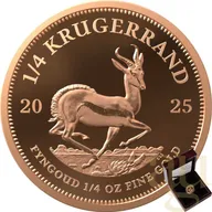 1/4 Unze Goldmünze Krügerrand 2025 - polierte Platte