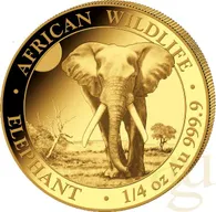1/4 Unze Goldmünze Somalia Elefant 2025