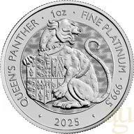1 Unze Platinmünze Tudor Beasts Queen´s Panther 2025