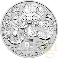 10 Kilogramm Silbermünze Australien Lunar III Drache 2024