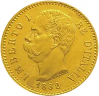 20 Lire Italien Goldmünze Umberto